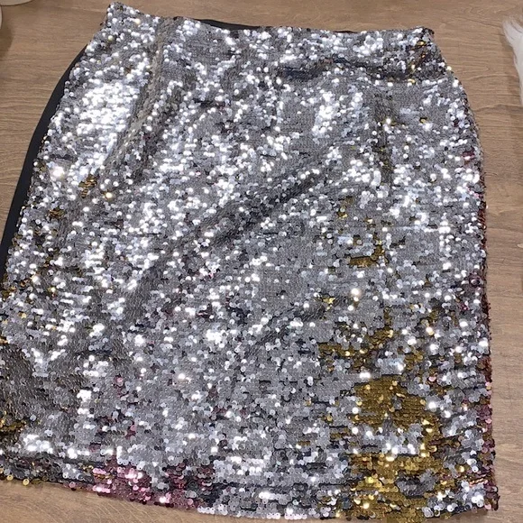 ELOQUI black sequin skirt size 18 - Picture 4 of 8